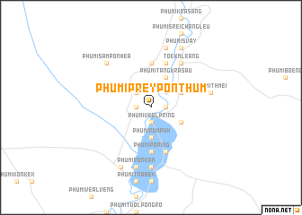 map of Phumĭ Prey Pón Thum