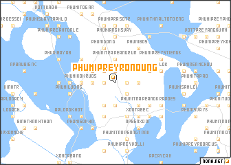map of Phumĭ Prey Rônoŭng