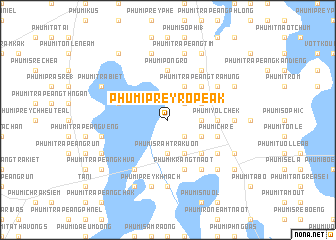 map of Phumĭ Prey Rôpeăk