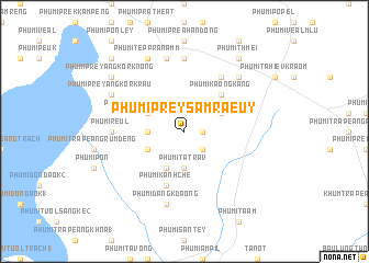 map of Phumĭ Prey Sâmraeuy