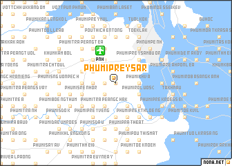 map of Phumĭ Prey Sâr