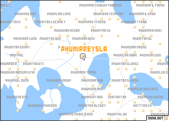 map of Phumĭ Prey Sla