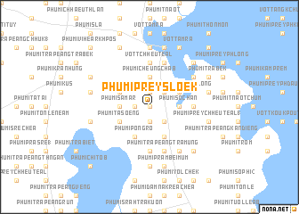 map of Phumĭ Prey Slœ̆k