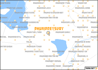map of Phumĭ Prey Svay