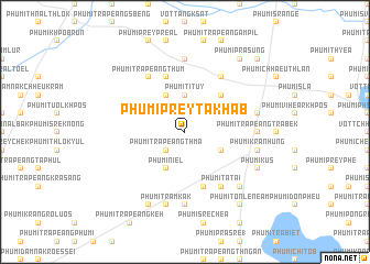 map of Phumĭ Prey Takhab