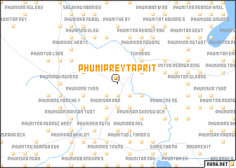 map of Phumĭ Prey Ta Prĭt