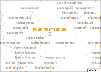 map of Phumĭ Prey Thnóng