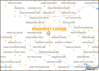 map of Phumĭ Prey Tumnób