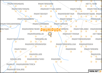 map of Phumĭ Puŏk