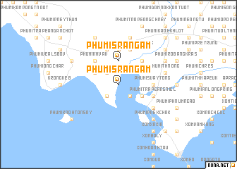 map of Phumĭ Srângam