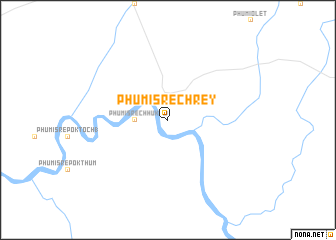 map of Phumĭ Srê Chrey