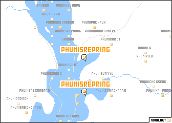 map of Phumĭ Srê Pring