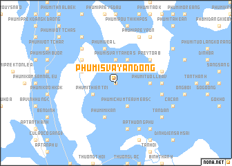 map of Phumĭ Svay Ândong