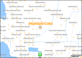 map of Phumĭ Svay Chék