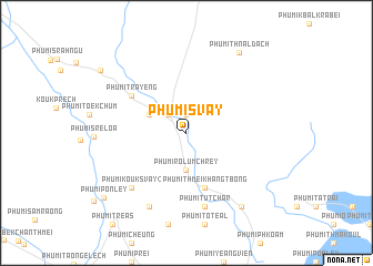 map of Phumĭ Svay