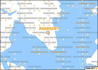 map of Phumĭ Svay