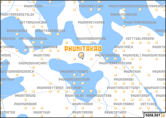 map of Phumĭ Takaô