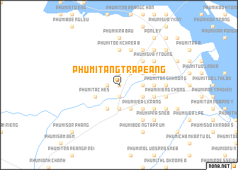map of Phumĭ Tăng Trâpeăng