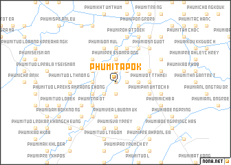 map of Phumĭ Ta Pŏk