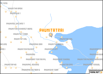 map of Phumĭ Ta Trai