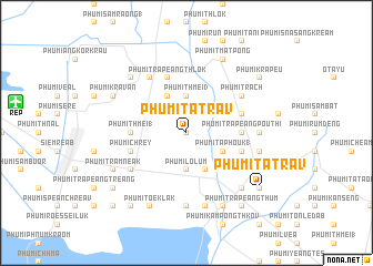 map of Phumĭ Ta Trav