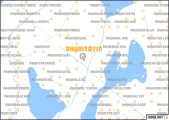 map of Phumĭ Ta Yĭn