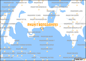 map of Phumĭ Tbong Dâmrei