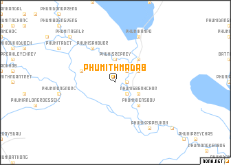 map of Phumĭ Thmâ Dáb