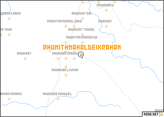 map of Phumĭ Thmâ Hal Dei Krâhâm