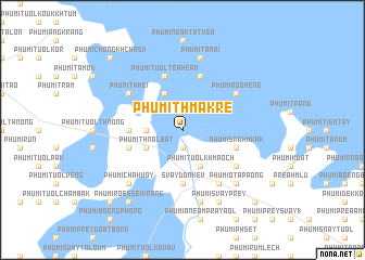 map of Phumĭ Thmâ Krê
