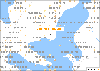 map of Phumĭ Thmâ Pun