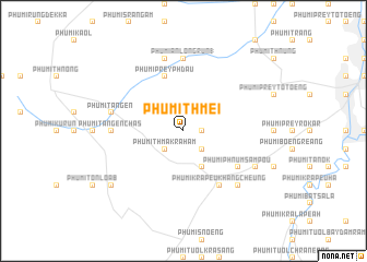 map of Phumĭ Thmei