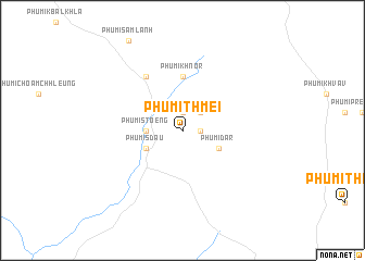 map of Phumĭ Thmei