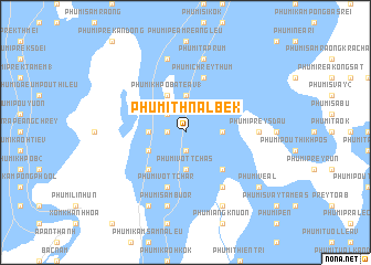 map of Phumĭ Thnál Bêk