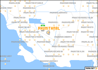 map of Phumĭ Thnál