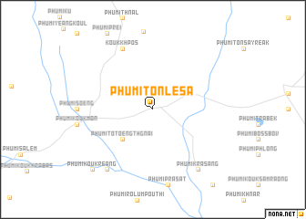 map of Phumĭ Tônlé Sâ