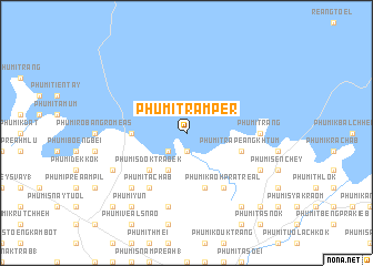 map of Phumĭ Trămpêr