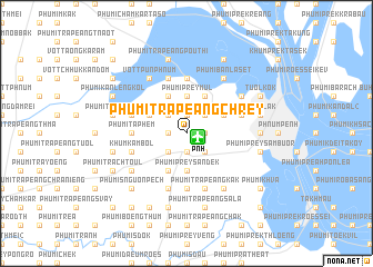 map of Phumĭ Trâpeăng Chrey