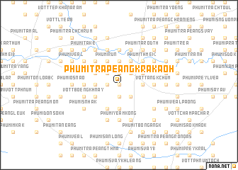 map of Phumĭ Trâpeăng Krâkaôh