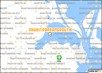 map of Phumĭ Trâpeăng Poŭthĭ