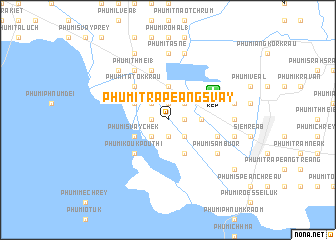 map of Phumĭ Trâpeăng Svay