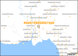 map of Phumĭ Trapeăng Thum