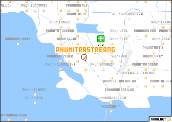 map of Phumĭ Trás Treăng