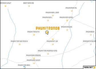 map of Phumĭ Trônób