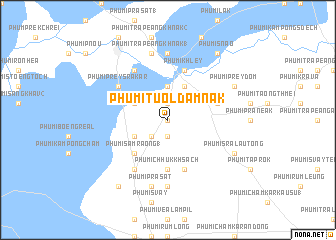 map of Phumĭ Tuŏl Dâmnăk
