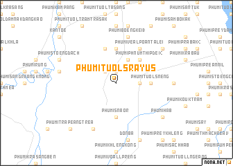 map of Phumĭ Tuŏl Srâyŭs