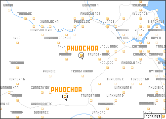 map of Phước Hòa