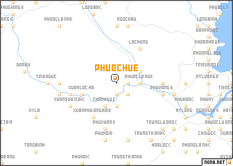 map of Phước Huệ