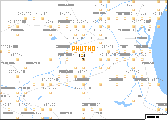 map of Phú Thọ
