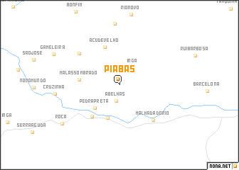 map of Piabas